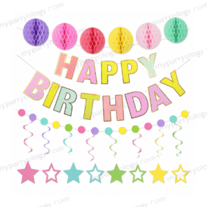 Party Decoration Set Pastel (Pack of 20)