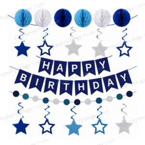 Party Decoration Set Blue (Pack of 20)