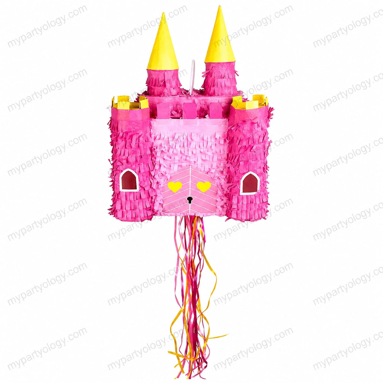 Pink Princess Castle Pinata - Image 2