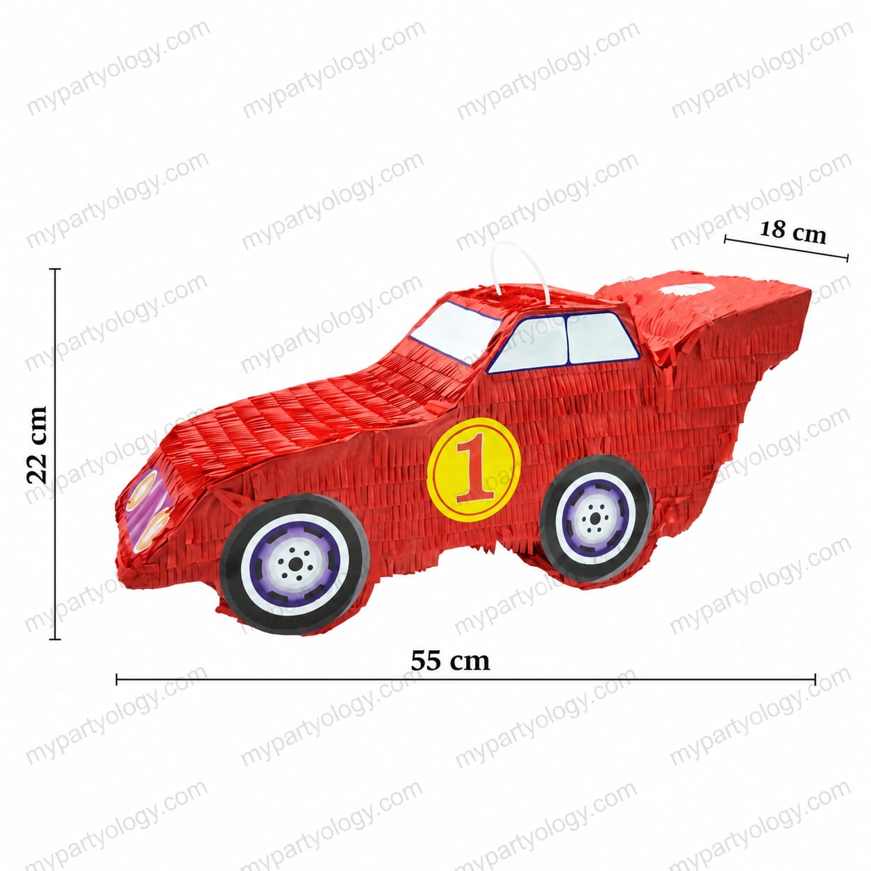 Red Racing Car Pinata - Image 3