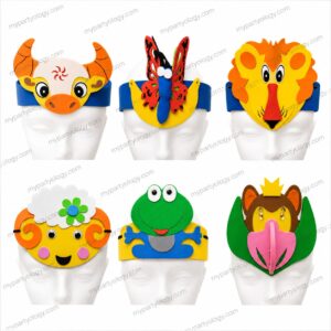 Assorted Animal Foam Visor Headgear (Pack of 1)