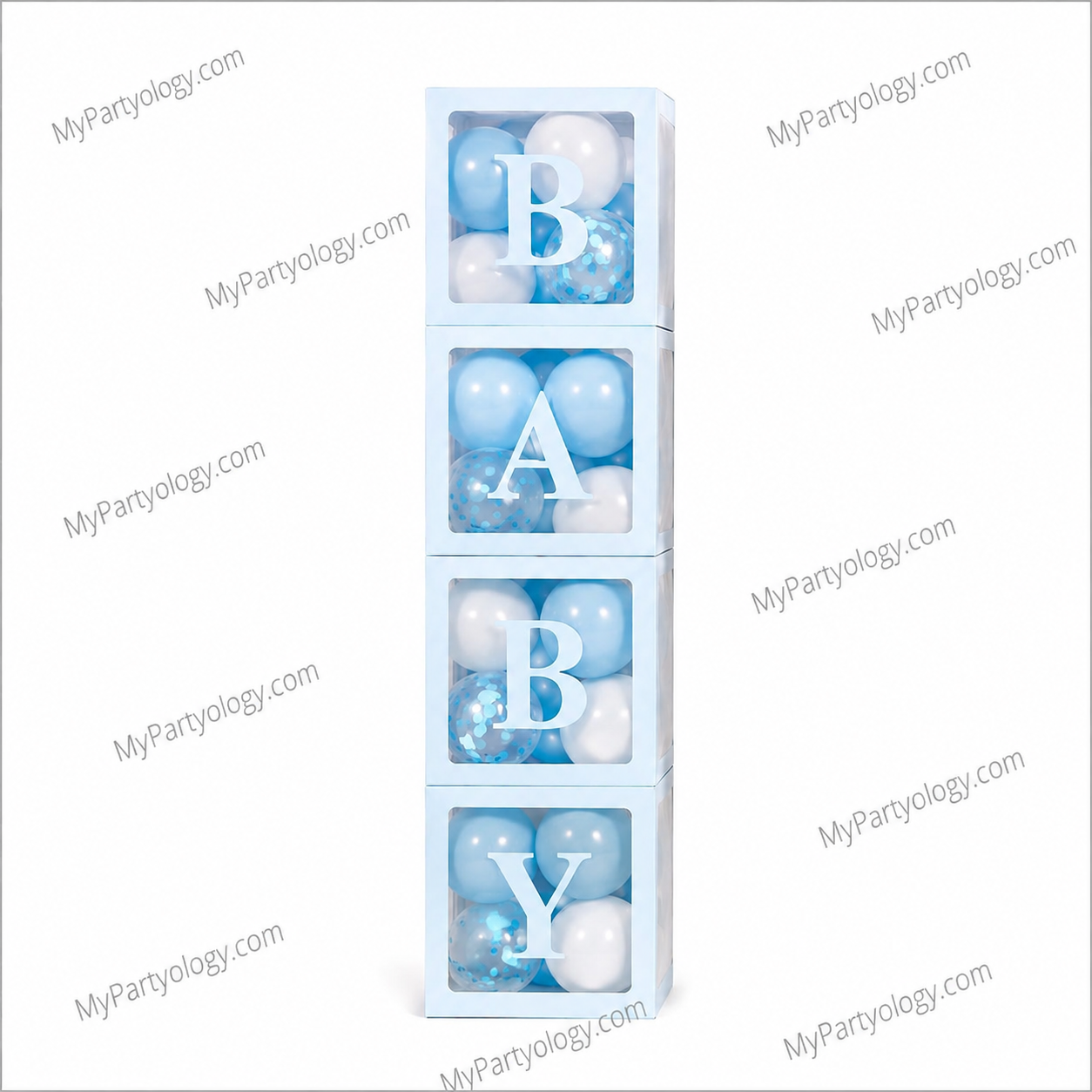 Baby Box With 32 Latex 8'' Balloons (Pack of 4 Boxes) - Image 2
