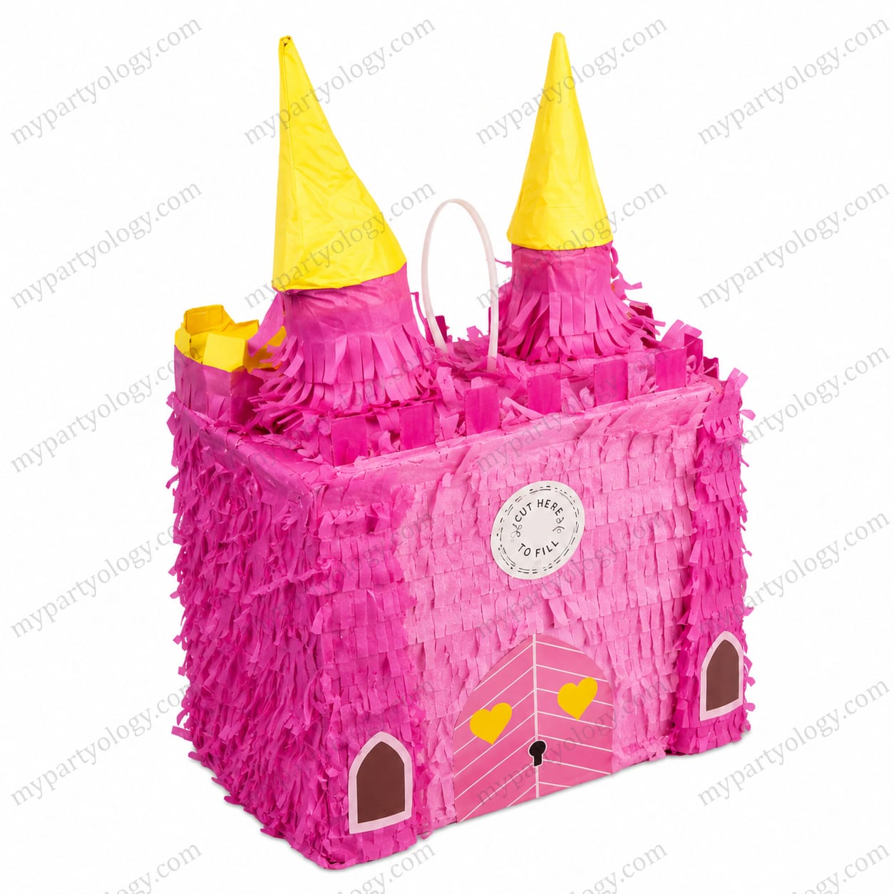 Pink Princess Castle Pinata - Image 4