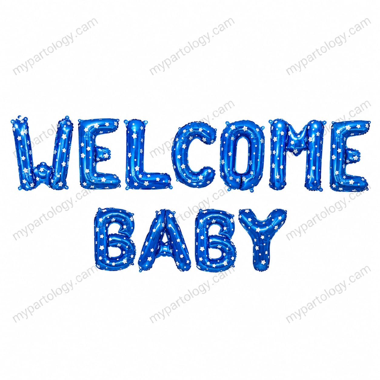Welcome Baby Balloon Foil Banner Blue
