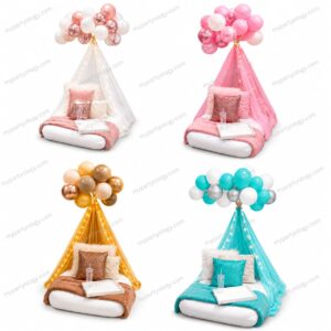 Assorted Coloured Teepee Tent Fabric Material (Pack of 1)