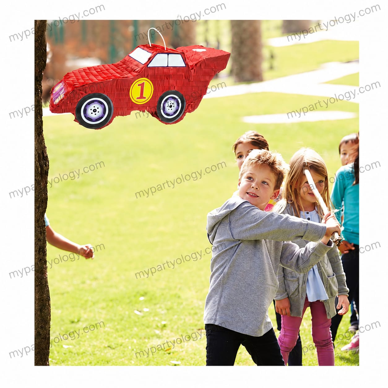 Red Racing Car Pinata - Image 4