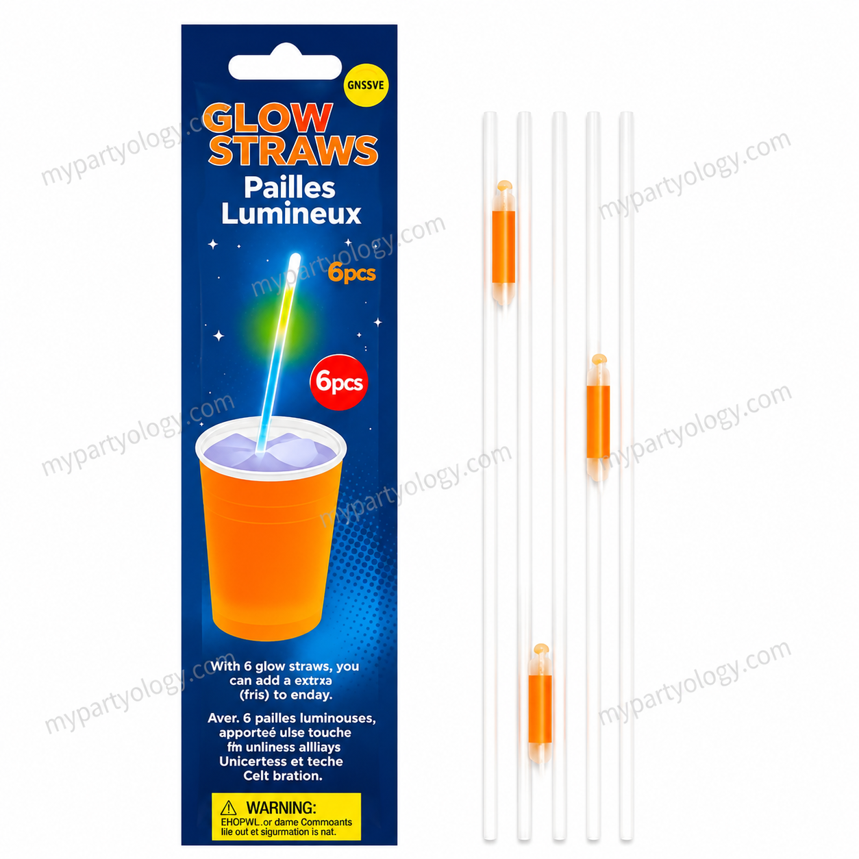 Glow In The Dark Drinking Straws - Image 4