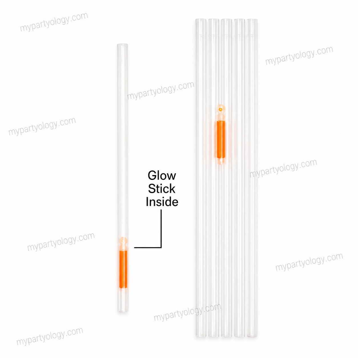 Glow In The Dark Drinking Straws - Image 3