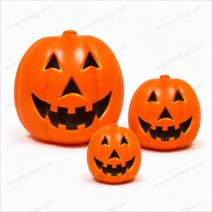 Assorted Sizes Orange LED Pumpkin (Size-L,M and S)