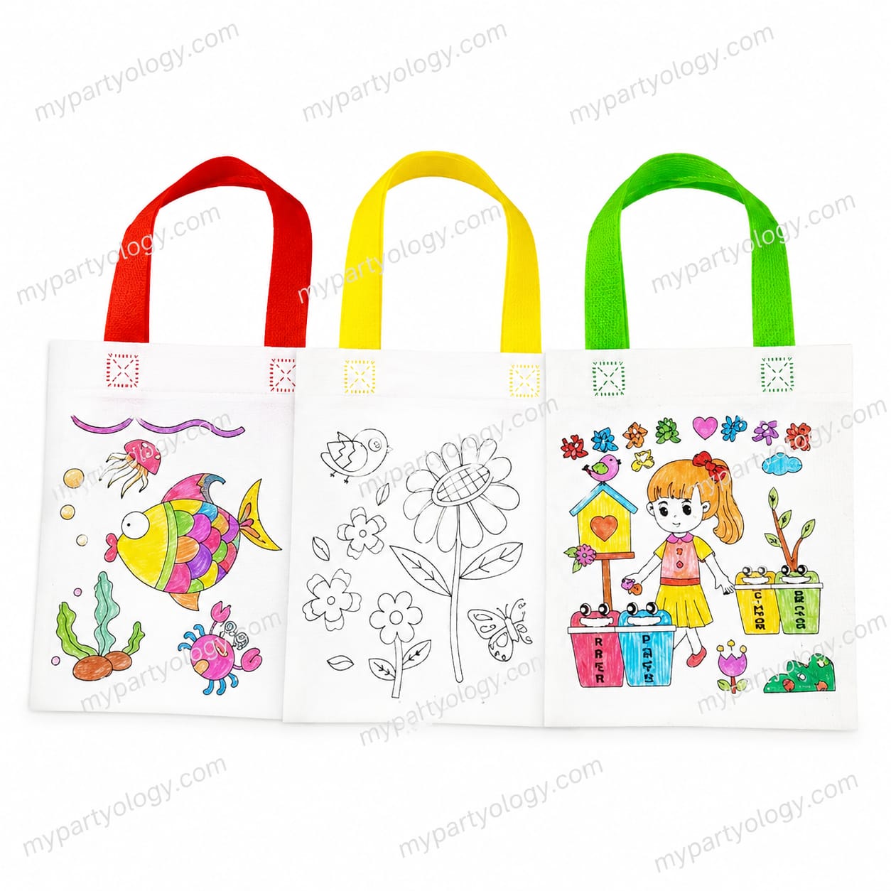Assorted Design DIY Fabric Gift Bag - Image 2
