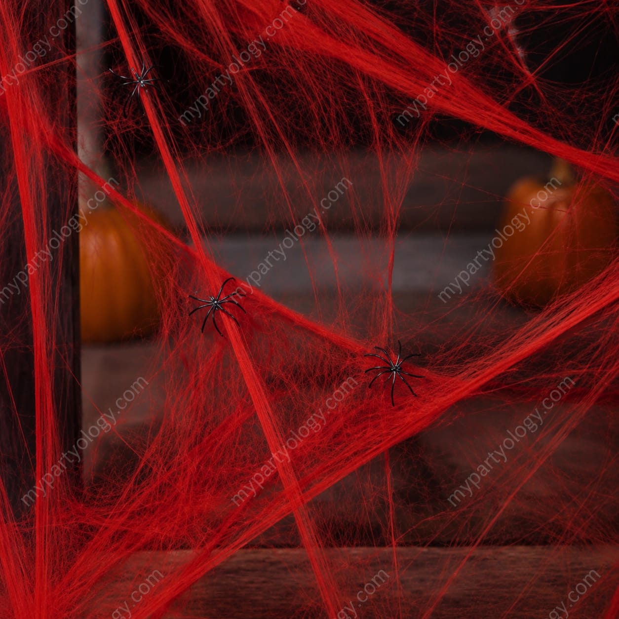 Assorted Coloured Stretchable Spider Webs (Pack of 1) - Image 7
