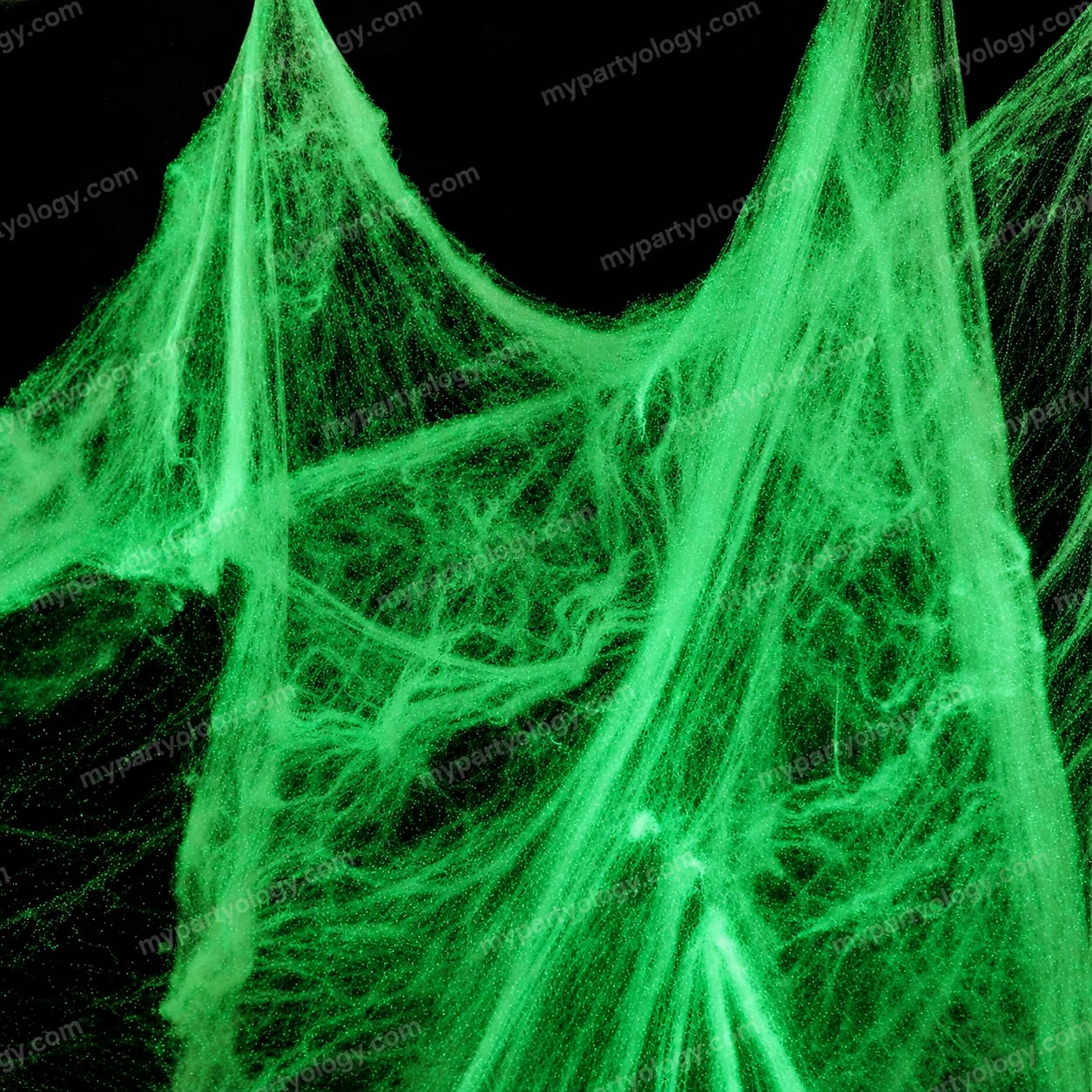 Assorted Coloured Stretchable Spider Webs (Pack of 1) - Image 4