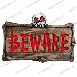 Skull Beware Sign Board (Rental Only For Pune)