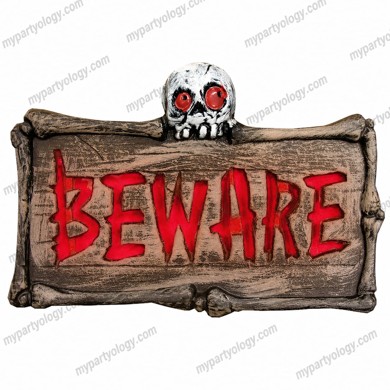 Skull Beware Sign Board (Rental Only For Pune)