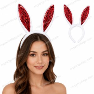 Bunny Red Sequence Headband (Pack of 1)
