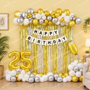 Golden Glam Birthday Affair Balloon Decoration