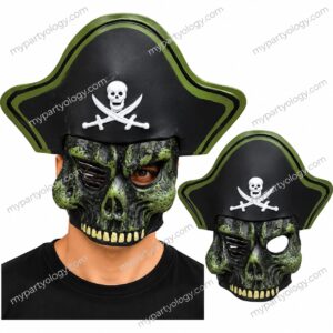 Zombie Green Pirate Foam Face Mask