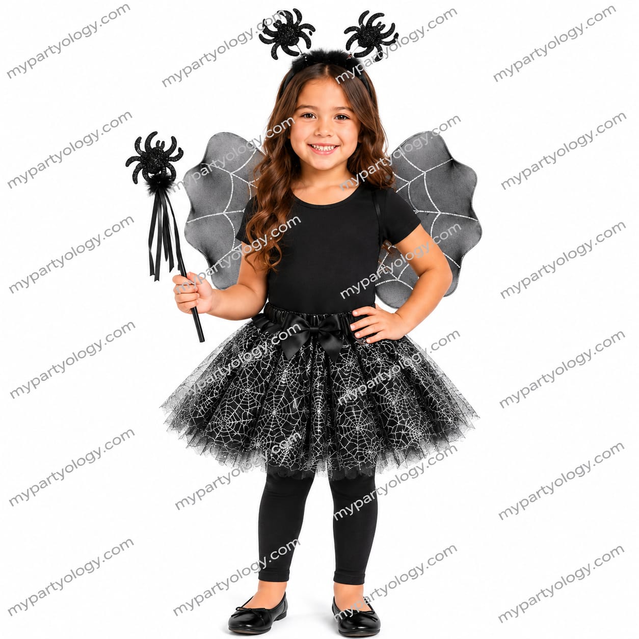 Spider Black Tutu 4pc Girl Set (Size - Age 1-3 Years)