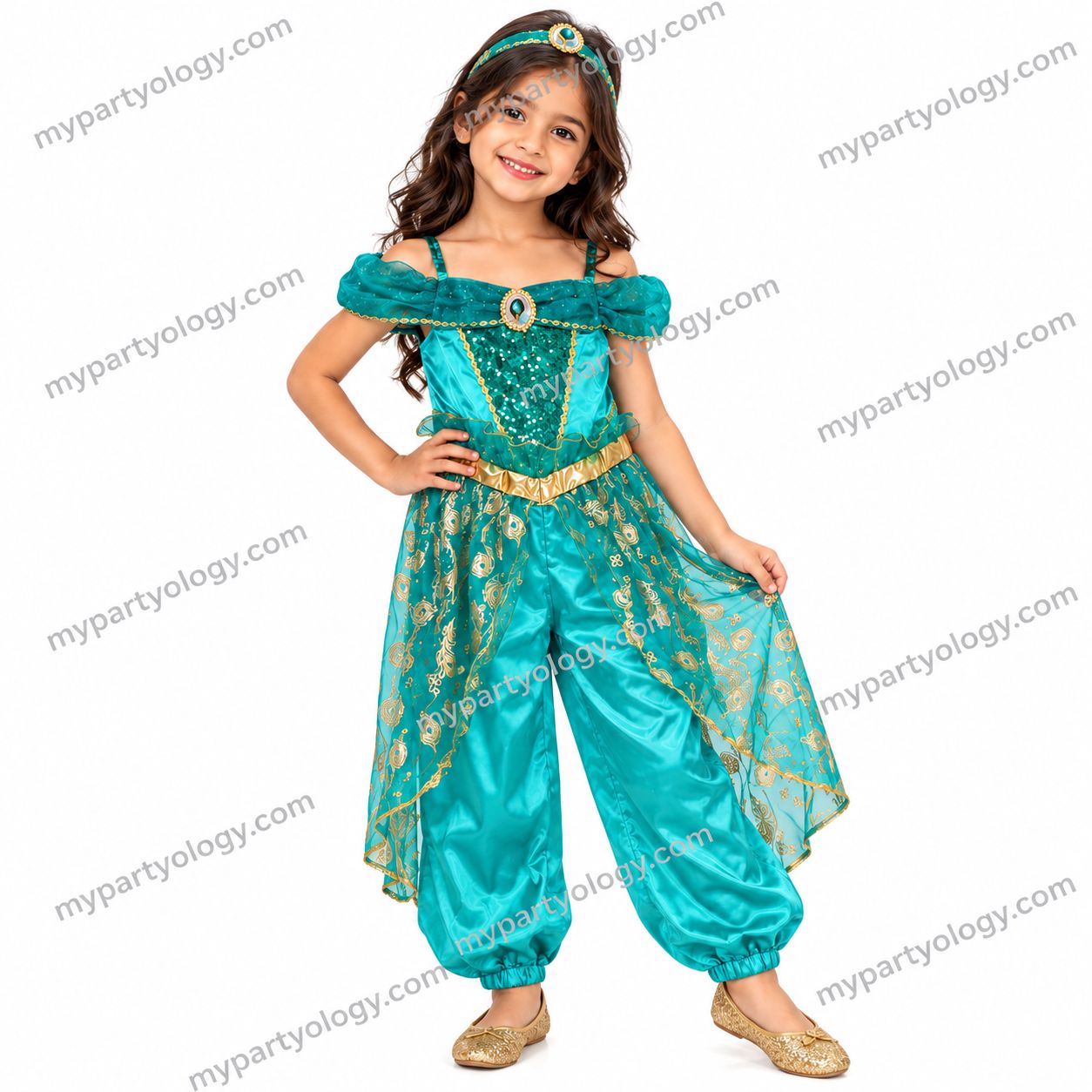 Princess Jasmine Jumpsuit Kids Costume