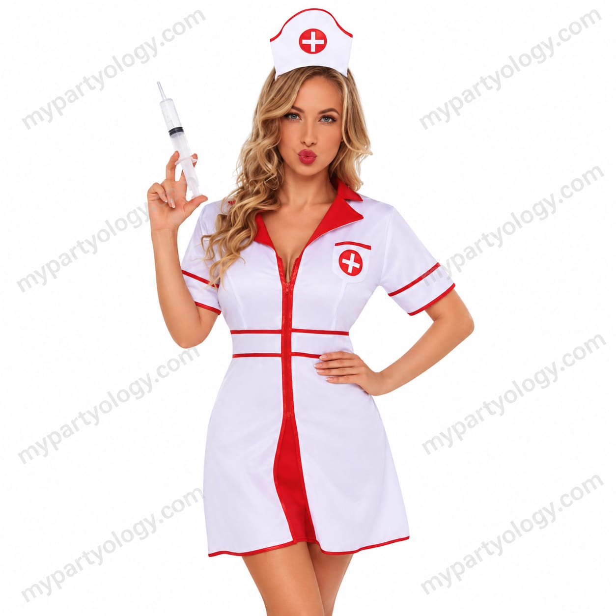 Nurse White Female Adult Costume (Large)