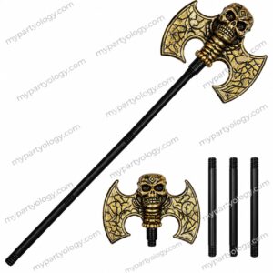 Golden Skull Warrior Axe